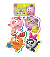 Мягкие пазлы baby puzzle смешарики 16 элементов Vladi Toys VT1106-49...