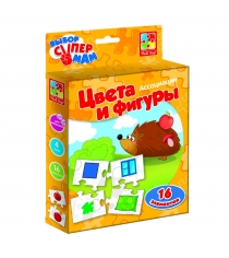 Развивающая игра Vladi toys vt1901-38 ассоциации цвета и фигуры...
