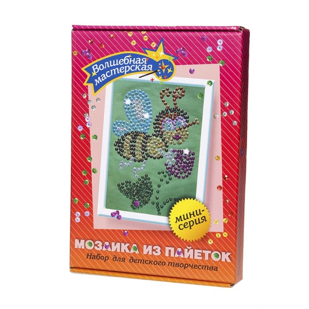 Мозаика из пайеток пчелка Волшебная мастерская М004
