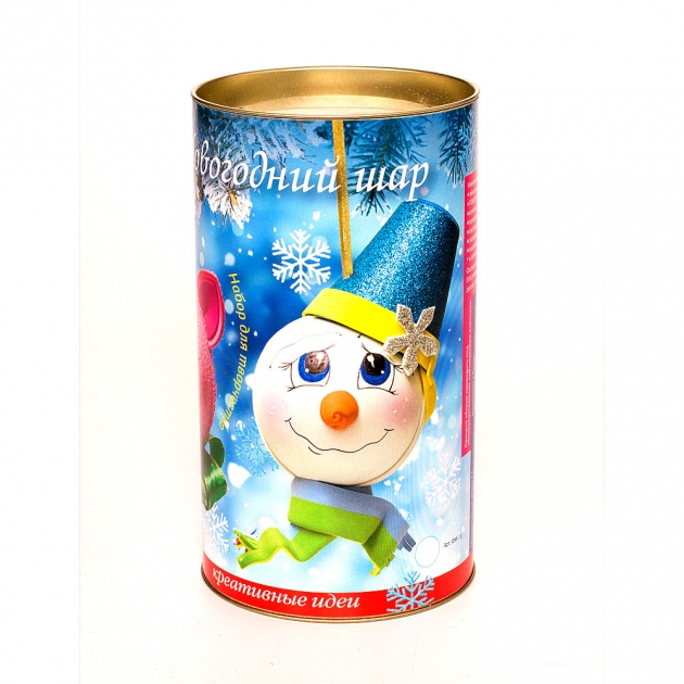 Набор для творчества Новогодний шар Снеговик Волшебная Мастерская ФМ-01