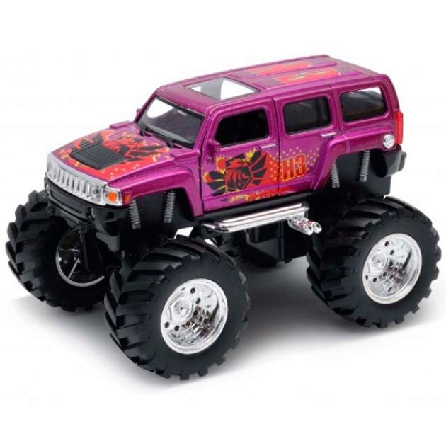 Модель машины hammer h3 big wheel monster Welly 47001S