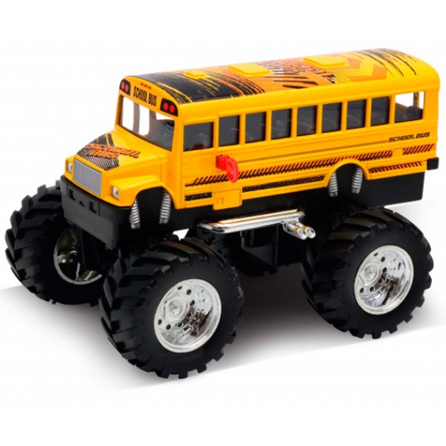 Модель машины school bus big wheel monster Welly 47006S