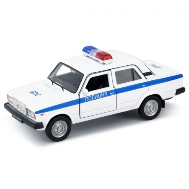 Коллекционная модель lada 2107 полиция 1:34 39 Welly 43644PB