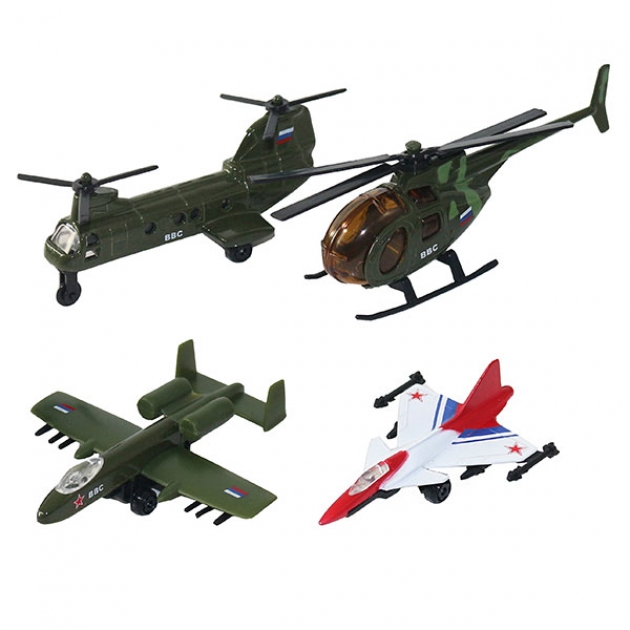 Набор военных летательных средств 4 штуки Wincars 20415