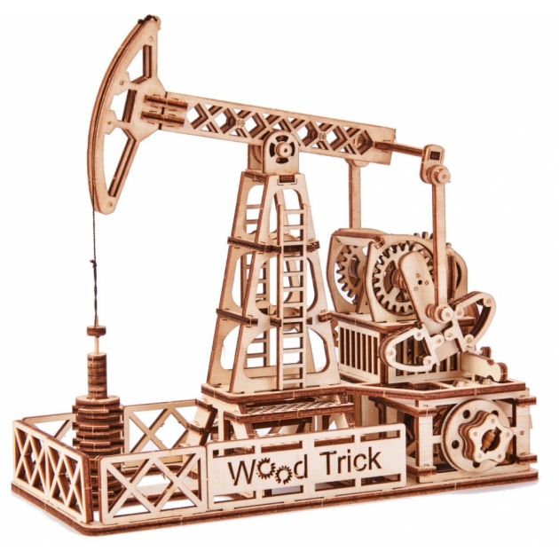 Сборная деревянная модель Wood trick 1234-13 нефтяная вышка