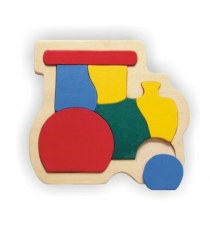 Рамка пазл паровоз Wooden Toys D154