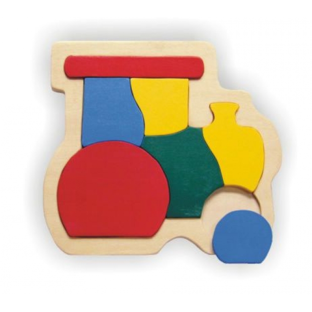 Рамка пазл паровоз Wooden Toys D154