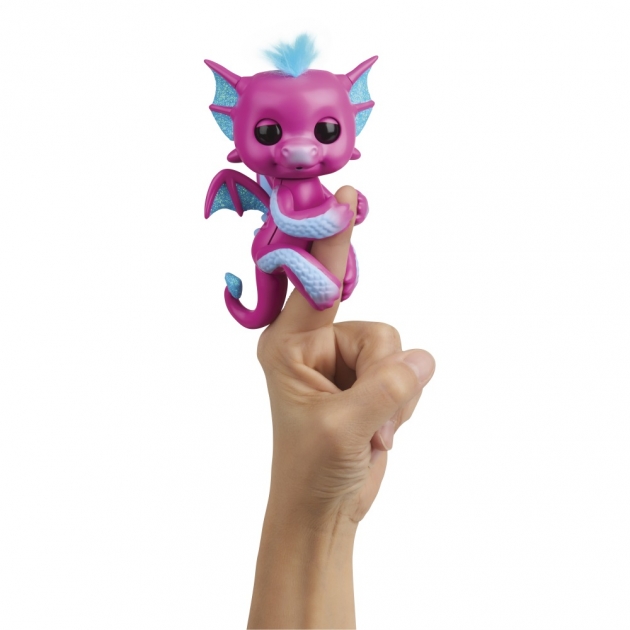 Интерактивная игрушка fingerlings дракон сенди 12 см Wowwee 3583