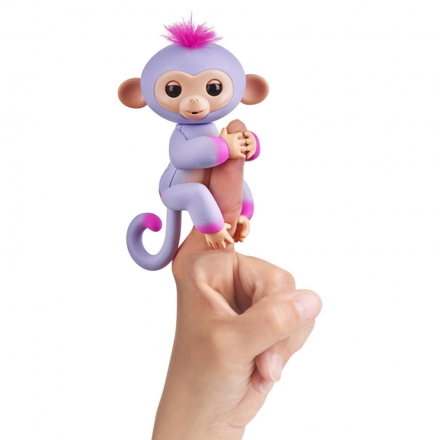 Интерактивная обезьянка сидней цвет пурпур и розовая 12 см WowWee 3721