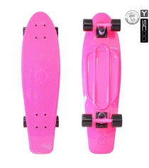 Скейтборд Y-scoo big fishskateboard 27 винил 68 6х19 pink/black 402 p 5926