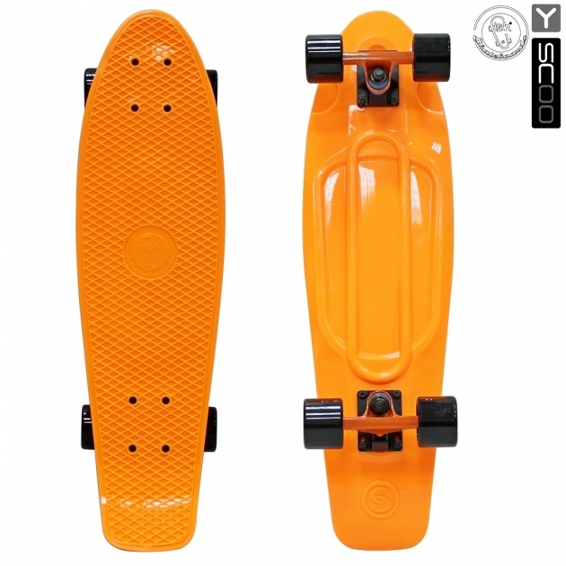 Скейтборд Y-scoo big fishskateboard 27 винил 68 6х19 orange/black 402 o 5928