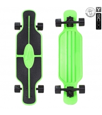 Скейтборд Y scoo longboard shark tir 31 пластик 79х22 с сумкой green black 5937