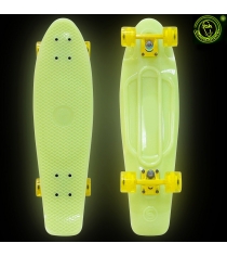Скейтборд Y-scoo big fishskateboard glow 27 винил 68 6х19 yellow/yellow 402e y 5...