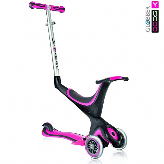 Самокат Y-scoo rt globber my free seat 5 in 1 pink 5830