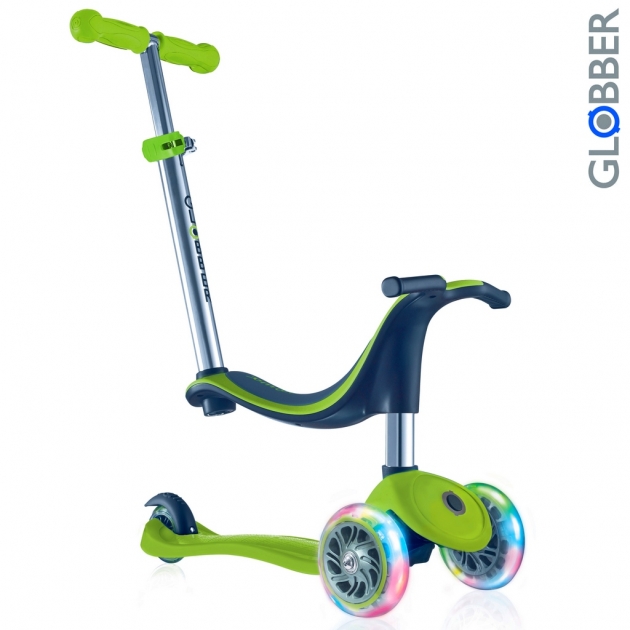 Самокат Y-scoo globber evo 4 in1 green 452 106 6480