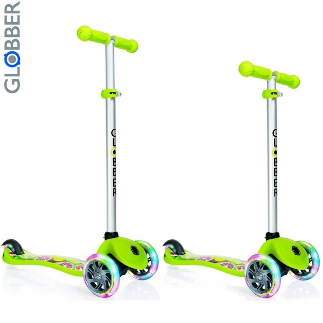Самокат Y-scoo globber primo fantasy fruitiness lime green 424 006 6551