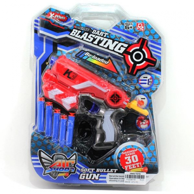 Игровой набор dart blasting бластер с пулями Yako Toys JL-3815A