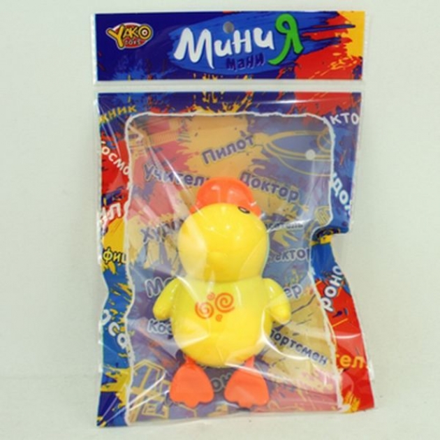 Заводная игрушка мини мания утка желтая Yako Toys М6324