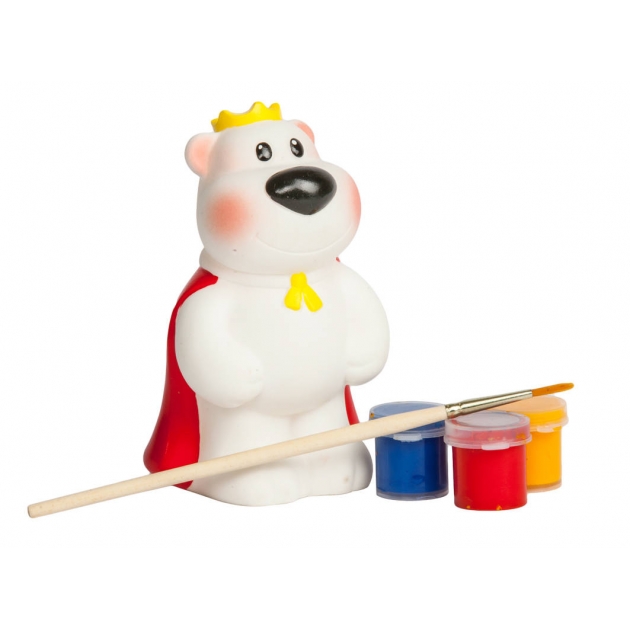 Набор для творчества раскрась игрушку медведь король Огонек ОГ1286