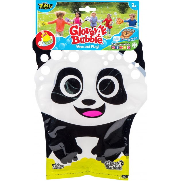 Набор мыльных пузырей glove a bubbles панда Zing panda/astTST610