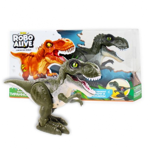 Игрушка робо тираннозавр зеленый Zuru Т13693