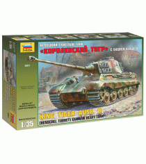 Немецкий танк королевский тигр с башней хеншель Zvezda 3601з