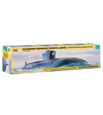 Сборная модель подводной лодки борей владимир мономах Zvezda 9058з...