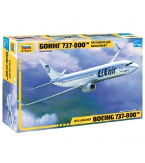 Сборная модель пассажирский авиалайнер боинг 737 800 1:144 Звезда 7019