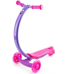 Самокат со светящимися колесами Zycom zipster розово фиолетовый