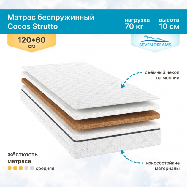 Матрас Cocos Strutto 60 на 120 см